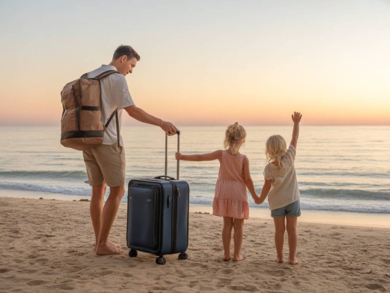 Packing light and sustainably for family holidays abroad